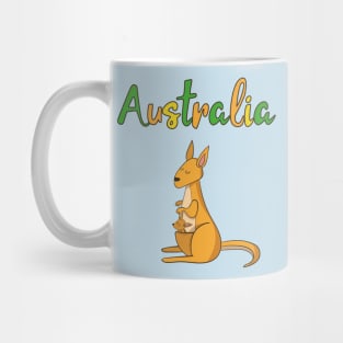 Australia Kangaroo Travel Mug